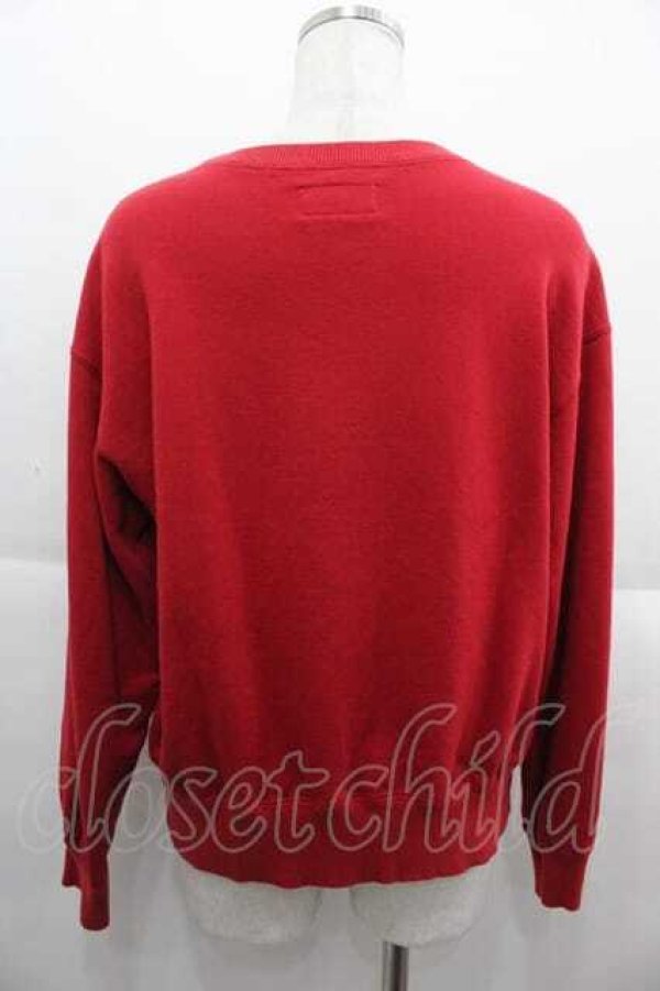 画像2: PINK HOUSE / ロゴ＆Teddyワッペン付きトレーナー  赤 I-25-09-13-061-LO-TO-HD-ZI (2)