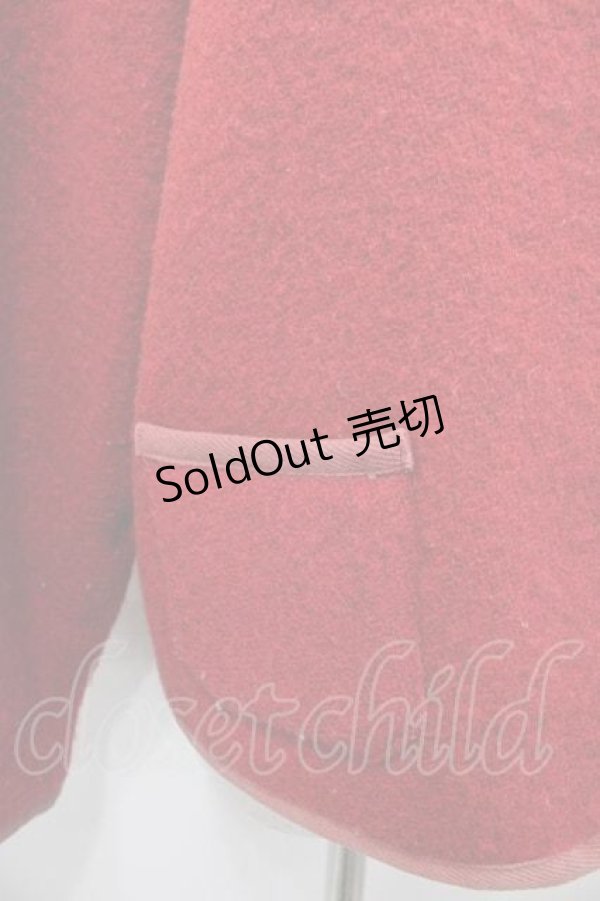 画像3: PINK HOUSE / 丸ワッペン付きマオカラージャケット  レッド I-25-09-13-067-LO-JA-HD-ZI (3)