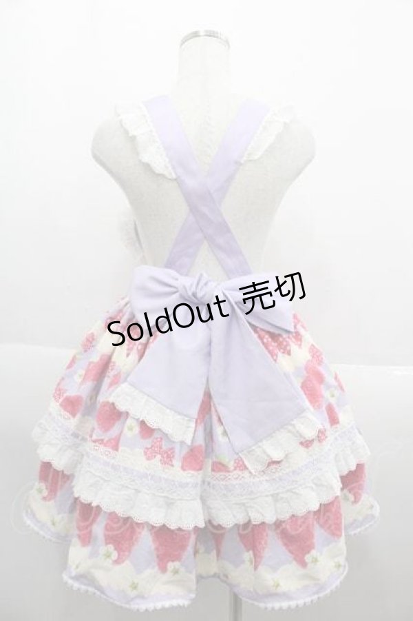 画像2: BacioBouquet / Cream Strawberry Nightスカート S パープル I-25-09-13-079-LO-SK-HD-ZI (2)