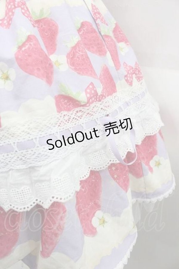 画像3: BacioBouquet / Cream Strawberry Nightスカート S パープル I-25-09-13-079-LO-SK-HD-ZI (3)