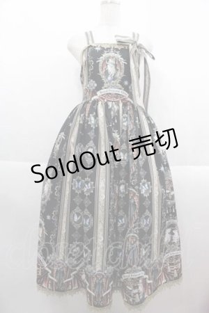 画像: Royal Princess Alice / Gothic Circus 粟木こぼねコラボ ジャンパースカート  黒 I-25-09-13-081-LO-OP-HD-ZI