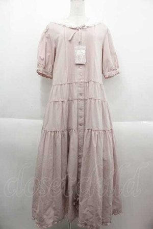 画像: PINK HOUSE / セーラーカラーダンガリーワンピース  ピンク I-25-09-13-092-LO-OP-HD-ZI