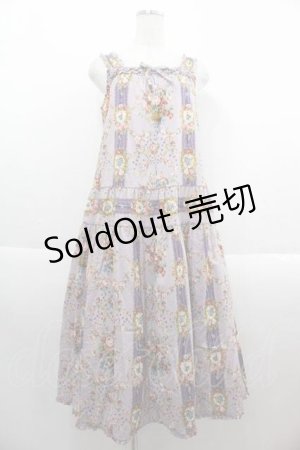 画像: PINK HOUSE / 壁紙模様プリントミディワンピース  ラベンダー I-25-09-13-094-LO-OP-HD-ZI