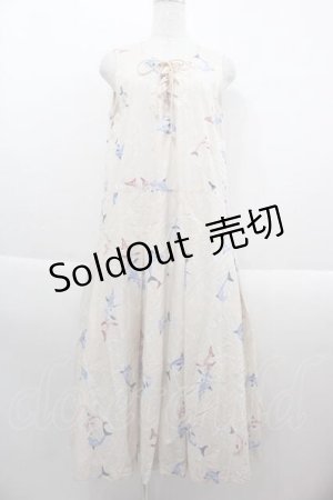 画像: PINK HOUSE / いるかプリントミディワンピース  ピンクベージュ I-25-09-13-095-LO-OP-HD-ZI