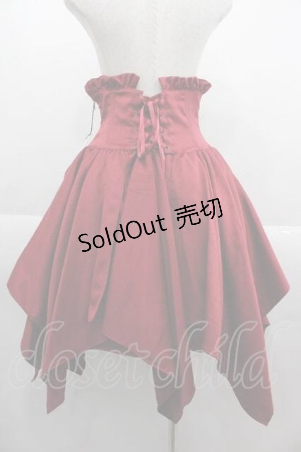 画像2: ALICE and the PIRATES / 蜘蛛の巣おばけプリントスカート  赤 I-25-09-13-097-PA-SK-HD-ZI (2)