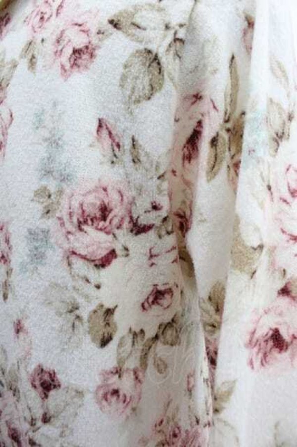 画像3: LIZ LISA / リボン襟ローズフラワートップス  白Ｘピンク I-25-09-13-011-LO-TO-HD-ZT198 (3)