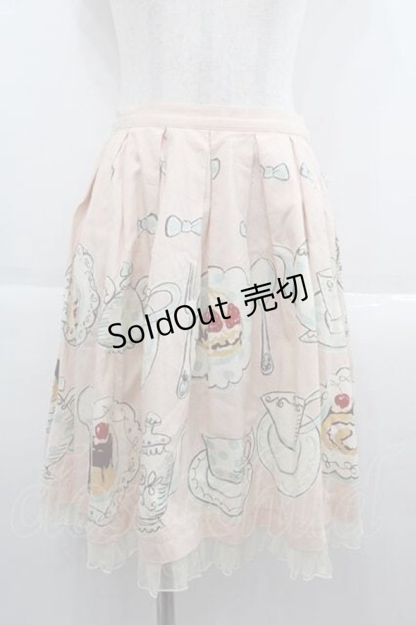 画像1: Emily Temple cute / ティーカップスカート  ピンク I-25-09-13-108-ET-SK-HD-ZI (1)