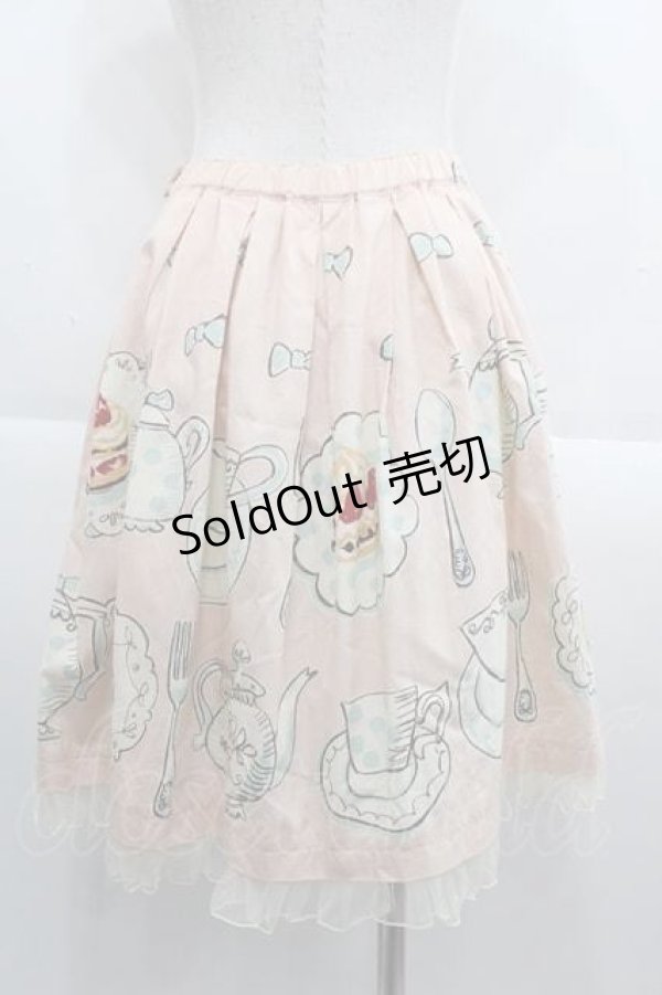 画像2: Emily Temple cute / ティーカップスカート  ピンク I-25-09-13-108-ET-SK-HD-ZI (2)