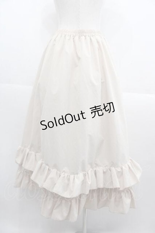 画像2: FLC / 皆方由衣コラボ/ティアードスカート M アイボリー I-25-09-13-111-LO-SK-HD-ZI (2)