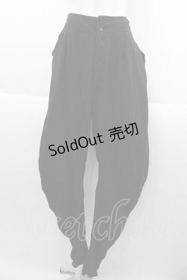 画像1: alice auaa / 楊柳ジョッパーズパンツ 1 黒 I-25-09-13-120-AA-TO-HD-ZI (1)