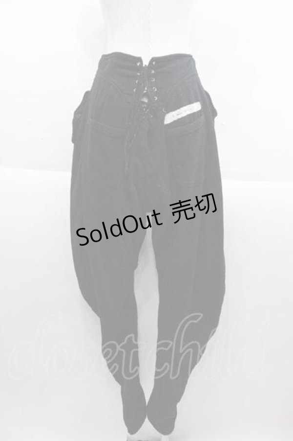 画像2: alice auaa / 楊柳ジョッパーズパンツ 1 黒 I-25-09-13-120-AA-TO-HD-ZI (2)