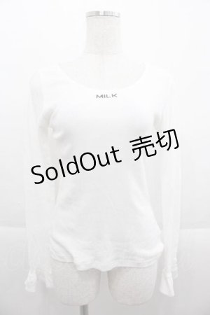 画像: MILK / ロゴリブトップス  オフ I-25-09-13-004-ML-TO-HD-ZI