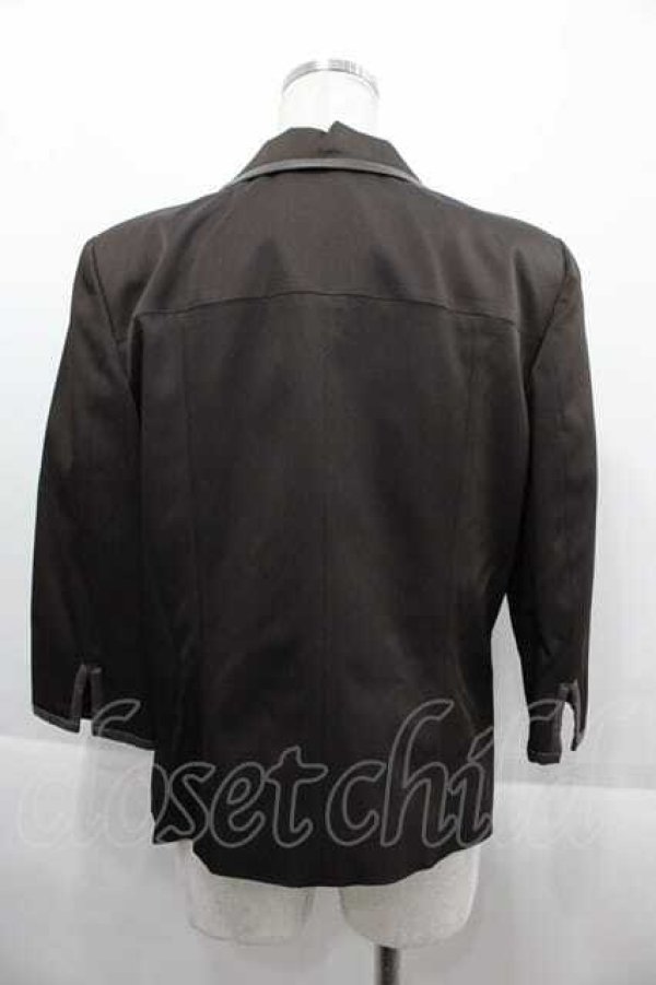 画像2: INGEBORG / セットアップジャケット  レザーテープブラウン I-25-09-13-036-LO-JA-HD-ZT452 (2)