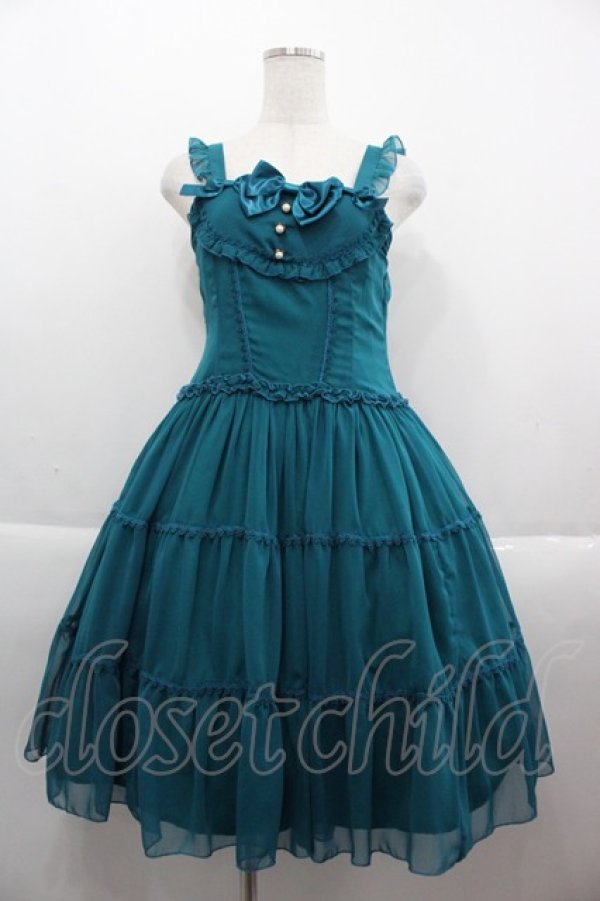 画像1: ALICE and the PIRATES / ルクレールシフォンジャンパースカート  グリーン I-25-09-15-045-PA-OP-HD-ZS (1)