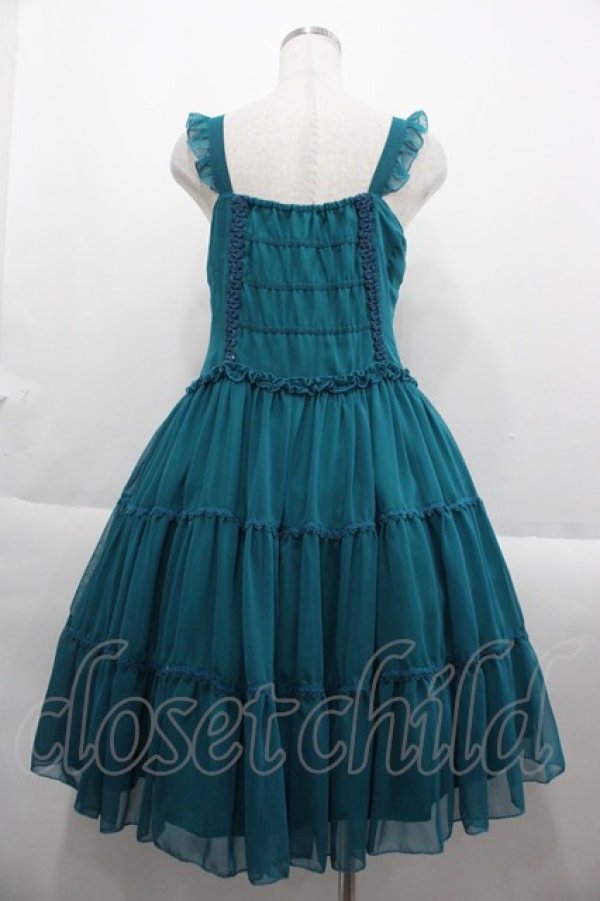 画像2: ALICE and the PIRATES / ルクレールシフォンジャンパースカート  グリーン I-25-09-15-045-PA-OP-HD-ZS (2)