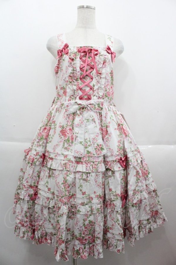 画像1: metamorphose / 【プラスサイズ】シャーロットティアードジャンパースカート プラスサイズ オフシロ I-25-09-15-048-ME-OP-HD-ZI (1)