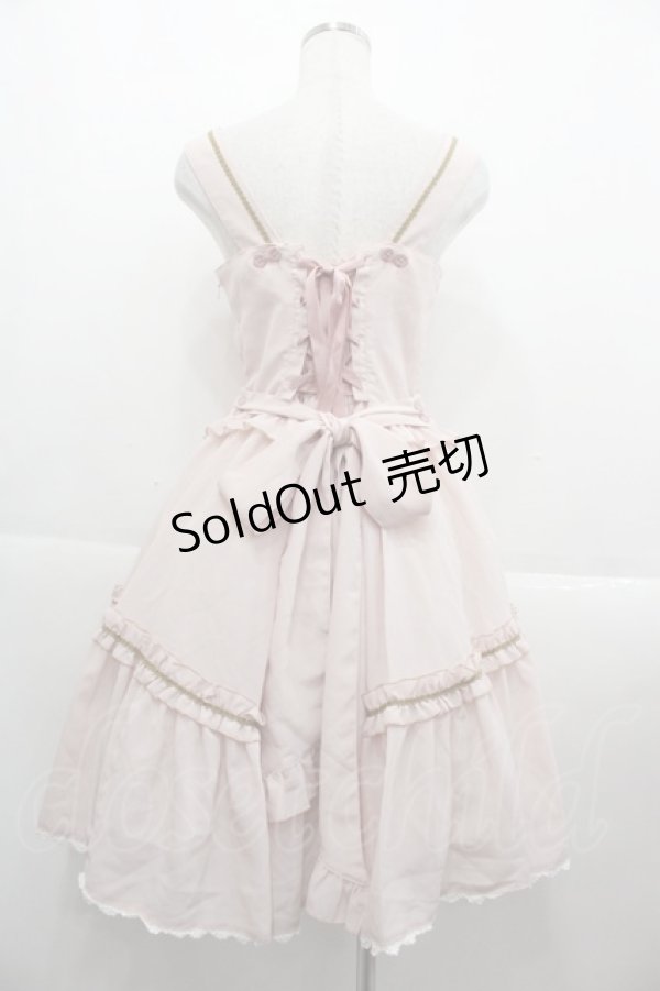 画像2: metamorphose / ラウンドピンタックリボンジャンパースカート  ピンク I-25-09-15-050-ME-OP-HD-ZI (2)