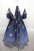 画像2: To Alice / プラネタリウム刺繍入り半袖ワンピース M ネイビー I-25-09-15-056-LO-OP-HD-ZI (2)