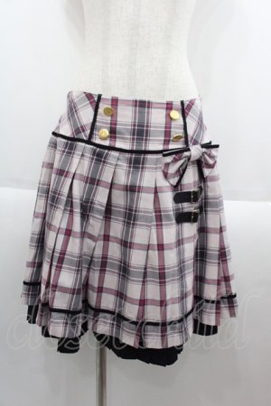 画像: Angelic Pretty / タータンチェックレッスンスカート  ピンク I-25-09-15-072-AP-SK-HD-ZI