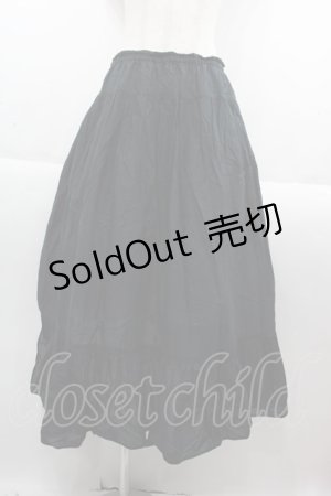 画像: PINK HOUSE / フリルスカート  黒 I-25-09-15-076-LO-SK-HD-ZI