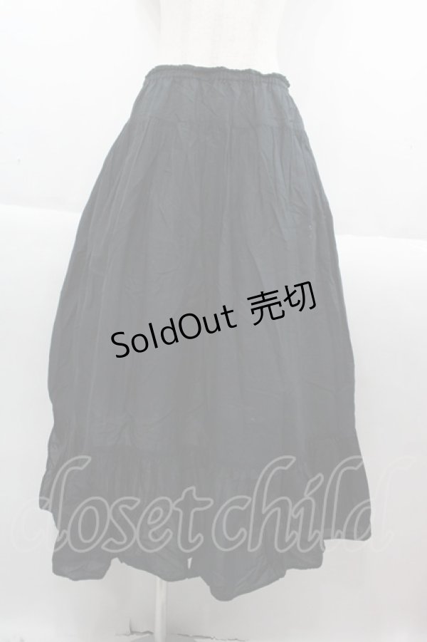 画像1: PINK HOUSE / フリルスカート  黒 I-25-09-15-076-LO-SK-HD-ZI (1)