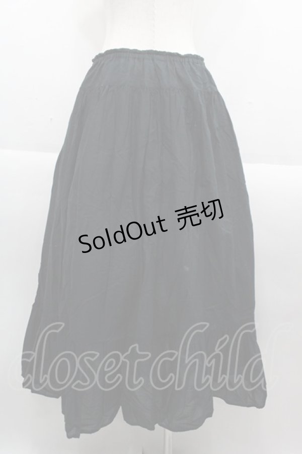 画像2: PINK HOUSE / フリルスカート  黒 I-25-09-15-076-LO-SK-HD-ZI (2)