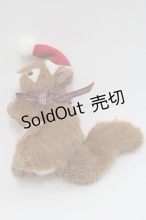 画像: PINK HOUSE / クリスマスりすぬいぐるみコサージュ  キャラメルブラウン I-25-09-15-082-LO-ZA-HD-ZI