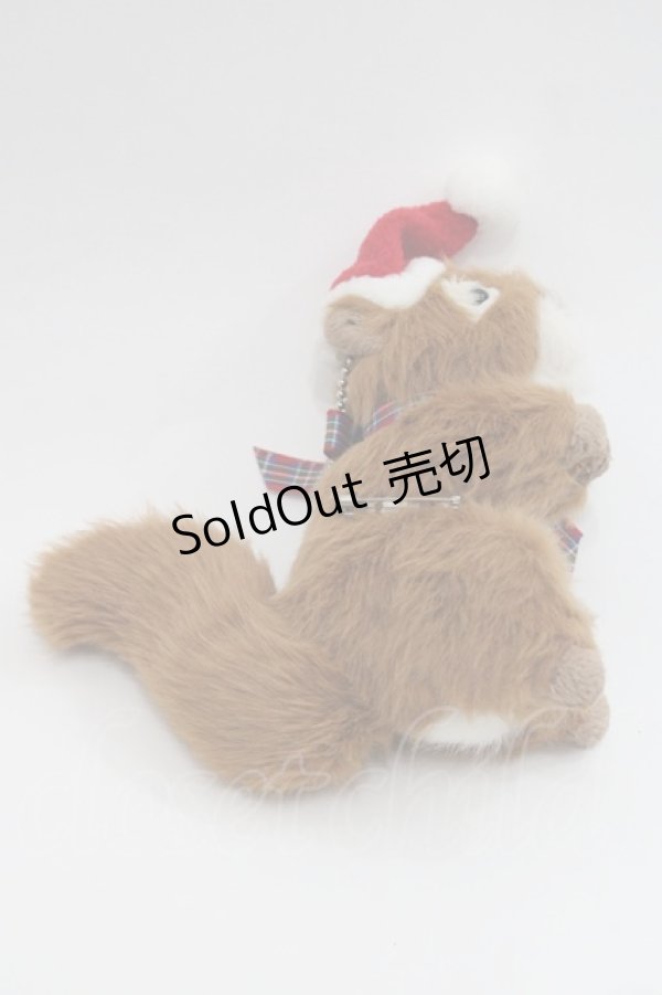 画像2: PINK HOUSE / クリスマスりすぬいぐるみコサージュ  キャラメルブラウン I-25-09-15-082-LO-ZA-HD-ZI (2)