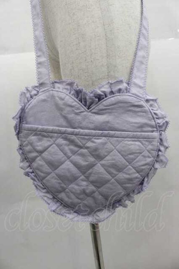 画像3: PINK HOUSE / ハートフリルショルダーバッグ  ラベンダー I-25-09-15-088-LO-BG-HD-ZI (3)