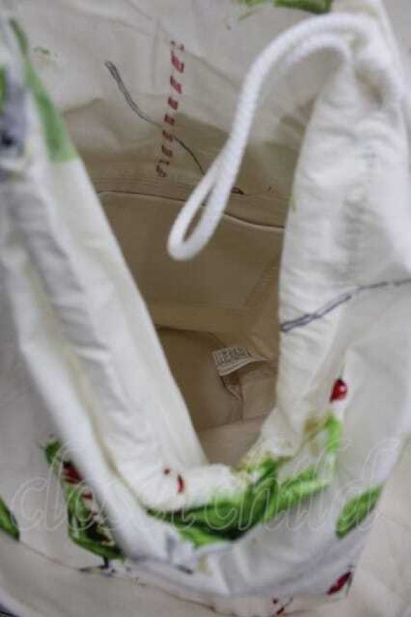 画像3: PINK HOUSE / クリームソーダプリントバッグ  アイボリー I-25-09-15-090-LO-BG-HD-ZI (3)