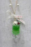 画像1: PINK HOUSE / クリームソーダモチーフネックレス  グリーン I-25-09-15-094-LO-AC-HD-ZI (1)