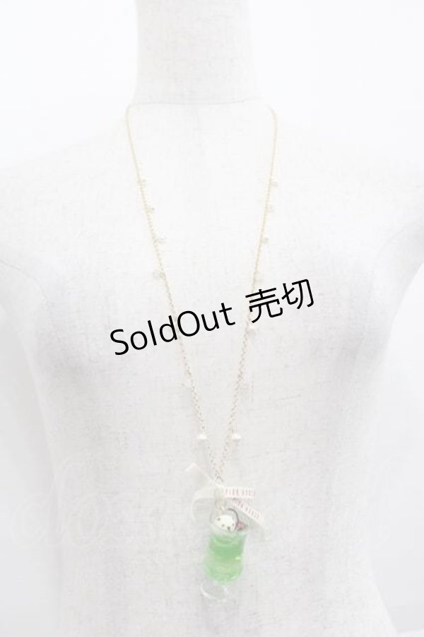 画像2: PINK HOUSE / クリームソーダモチーフネックレス  グリーン I-25-09-15-094-LO-AC-HD-ZI (2)