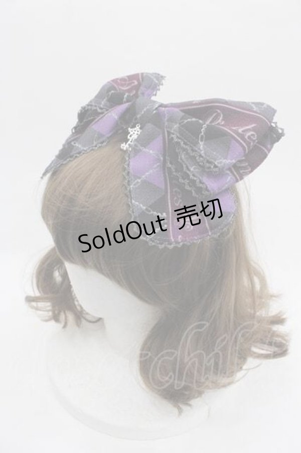 画像1: ALICE and the PIRATES / Nostalgic Gift〜くるみ割り人形と大切な想い出〜柄リボンカチューシャ  パープル I-25-09-15-095-PA-AC-HD-ZI (1)