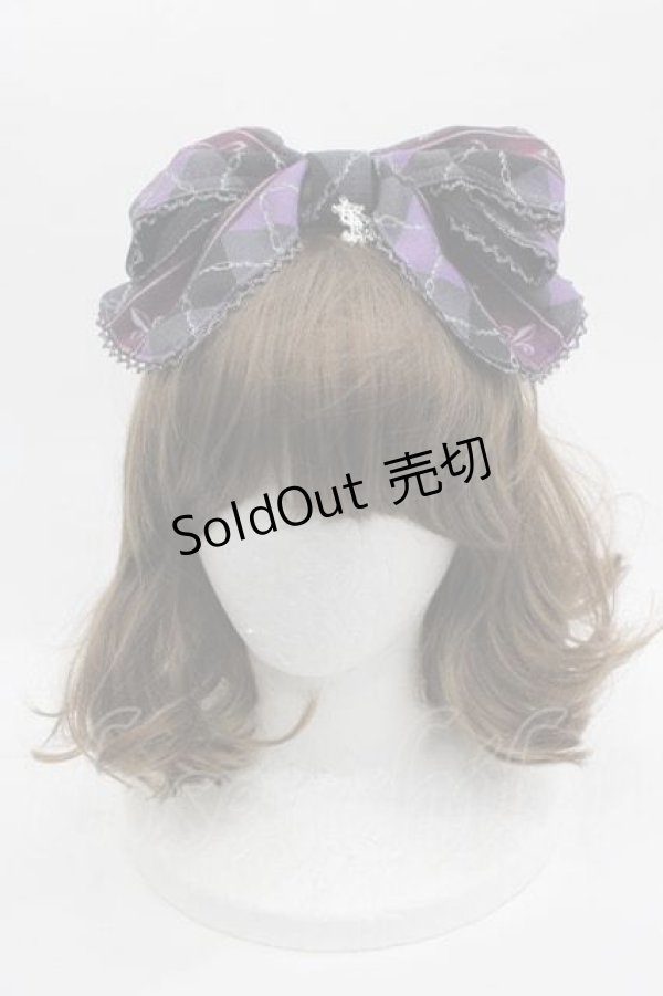 画像2: ALICE and the PIRATES / Nostalgic Gift〜くるみ割り人形と大切な想い出〜柄リボンカチューシャ  パープル I-25-09-15-095-PA-AC-HD-ZI (2)