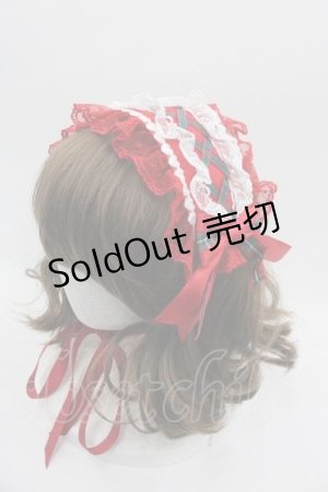 画像: Angelic Pretty / タータンチェックリボンヘッドドレス  赤 I-25-09-15-097-AP-AC-HD-ZI