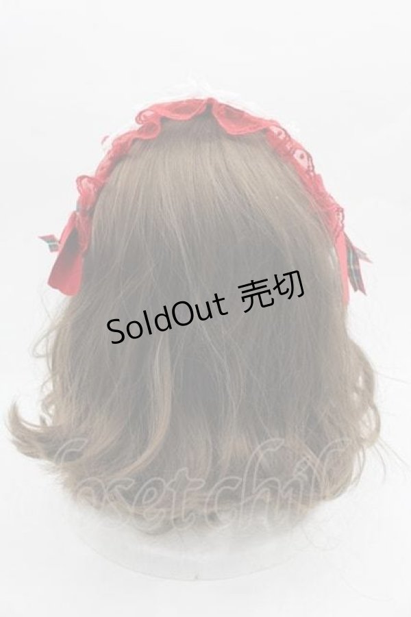 画像3: Angelic Pretty / タータンチェックリボンヘッドドレス  赤 I-25-09-15-097-AP-AC-HD-ZI (3)