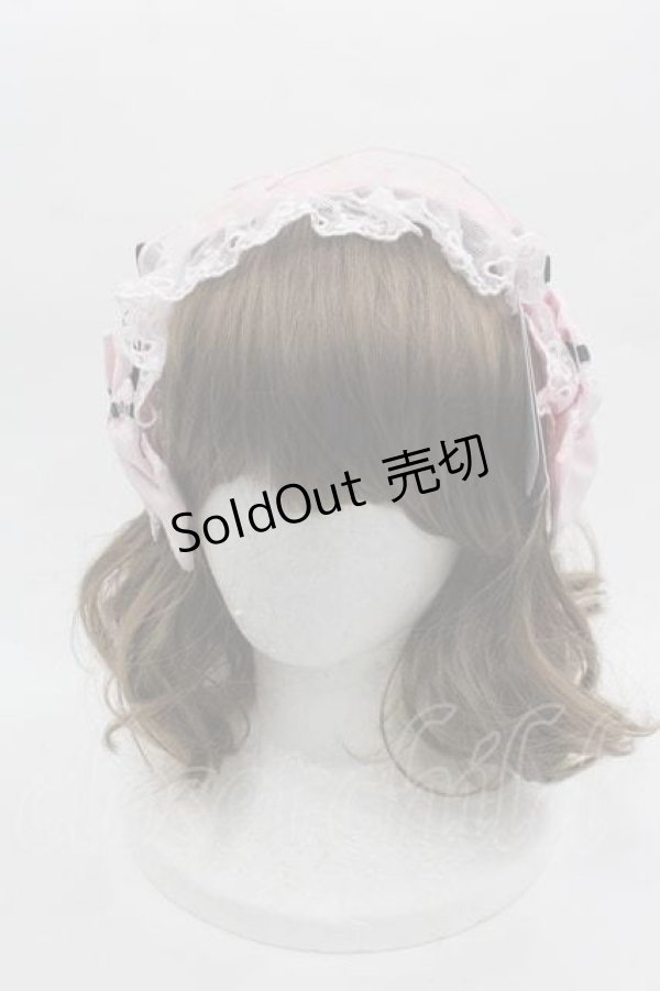 画像2: Angelic Pretty / Heartカチューシャ(無地)  ピンクＸ黒 I-25-09-15-098-AP-AC-HD-ZI (2)