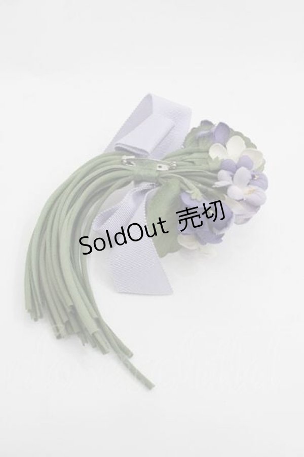 画像2: PINK HOUSE / ヴァイオレットブーケコサージュ  パープル I-25-09-15-103-LO-AC-HD-ZI (2)