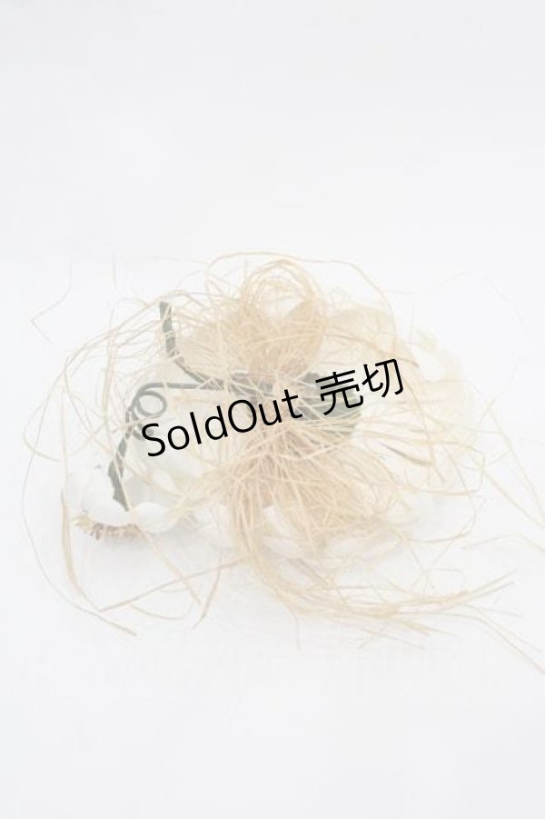 画像2: PINK HOUSE / 雛菊コサージュ  白Ｘブラウン I-25-09-15-106-LO-AC-HD-ZI (2)