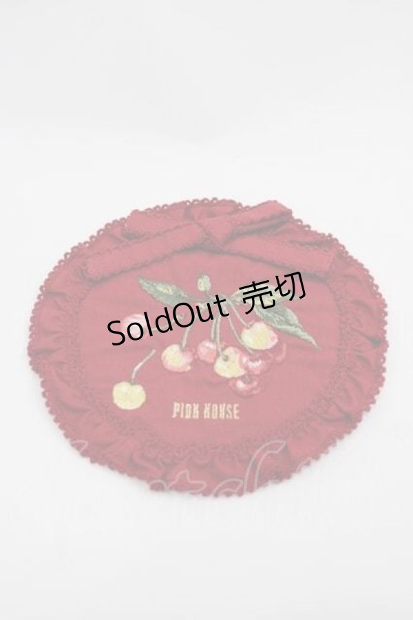 画像1: PINK HOUSE / チェリー刺繍ワッペン  赤 I-25-09-15-113-LO-ZA-HD-ZI (1)