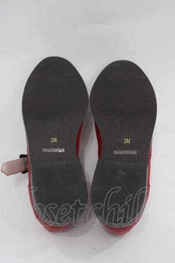 画像4: PINK HOUSE / ストラップレザーシューズ 3(M) 赤 I-25-09-15-121-LO-SH-HD-ZI (4)