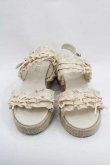 画像2: PINK HOUSE / フリルサンダル 3(M) アイボリー I-25-09-15-123-LO-SH-HD-ZI (2)