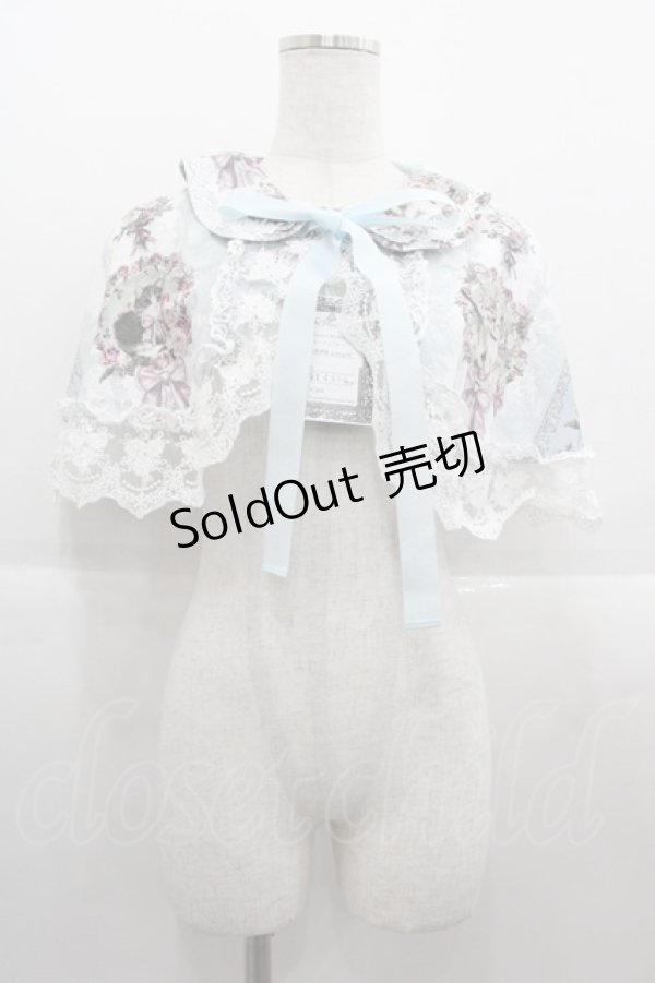 画像1: Royal Princess Alice / Rococo Rose Cat ケープ  ブルー I-25-09-15-016-LO-TO-HD-ZI (1)