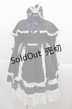 画像: BABY,THE STARS SHINE BRIGHT / 劇場版マクロスフロンティア〜サヨナラノツバサ〜 コラボレーションワンピース　【完全受注商品】  黒Ｘ紺 I-25-09-15-039-BA-OP-HD-ZI