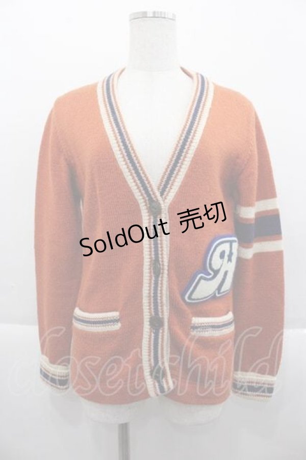 画像1: HYSTERIC GLAMOUR / Vネックカーディガン  オレンジ I-25-09-18-006-PU-TO-HD-ZI (1)