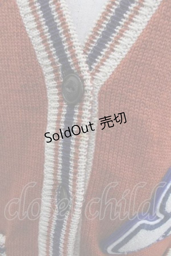 画像3: HYSTERIC GLAMOUR / Vネックカーディガン  オレンジ I-25-09-18-006-PU-TO-HD-ZI (3)