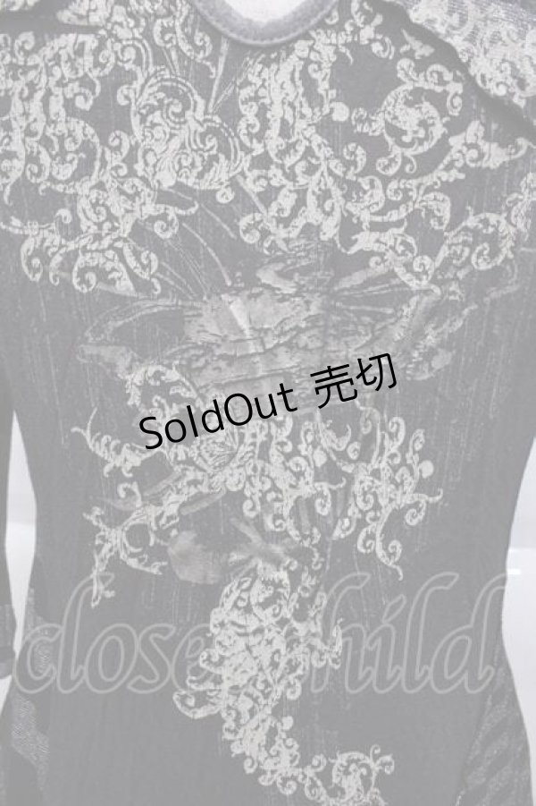 画像3: OZZ ANGELO / ラメボーダーハイネックトップス  黒Ｘシルバーラメ I-25-09-18-060-OO-TO-HD-ZI (3)