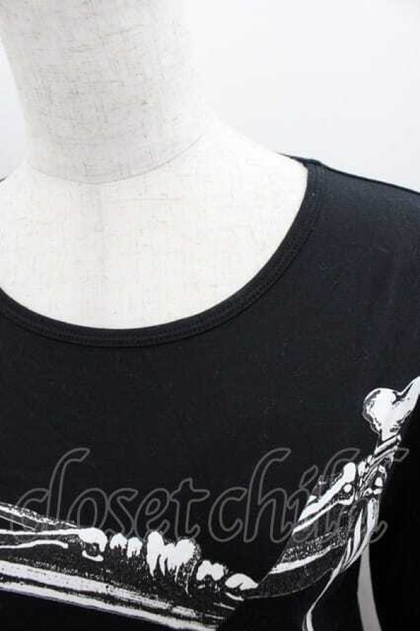 画像3: MILKBOY / フレームカットソー  黒Ｘ白 I-25-09-18-061-MB-TO-HD-ZI (3)