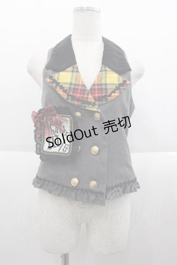 画像1: ALICE and the PIRATES / Mad Tea Partyベスト  グレー I-25-09-18-062-PA-TO-HD-ZI (1)