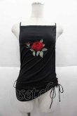 画像1: Ozz On / /薔薇刺繍キャミソール  黒Ｘ赤Ｘ緑 I-25-09-18-063-OO-TO-HD-ZI (1)